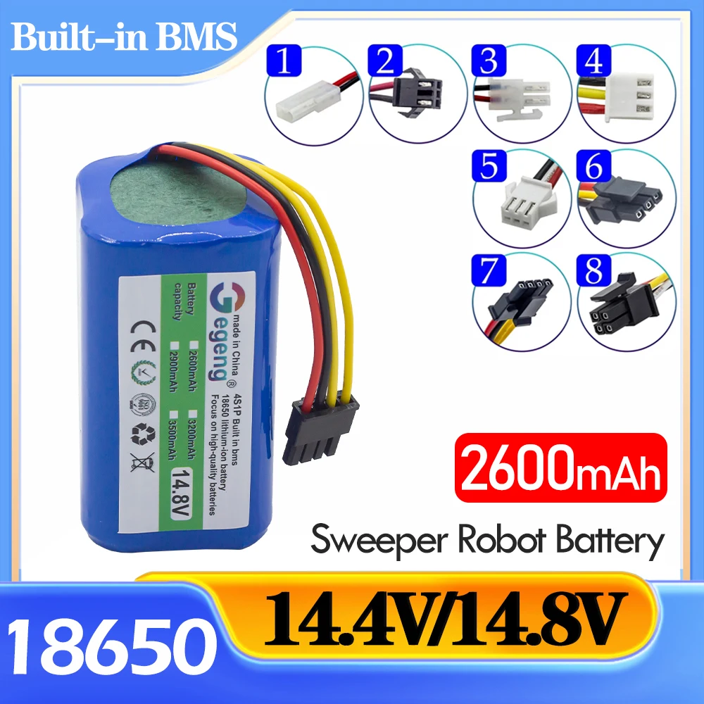 Аккумулятор 4S1P 14,8 в 2600 мАч для пылесоса Xiaomi G1,Deebot N79S,ILIFE A4s,Liectroux C30B,Neatsvor V392,Qihoo 360,Conga 1290 Аккумулятор 4S1P 14,8 в 2600 мАч для пылесоса Xiaomi G1,Deebot N79S,ILIFE A4s,Liectroux C30B,Neatsvor V392,Qihoo 360,Conga 1290