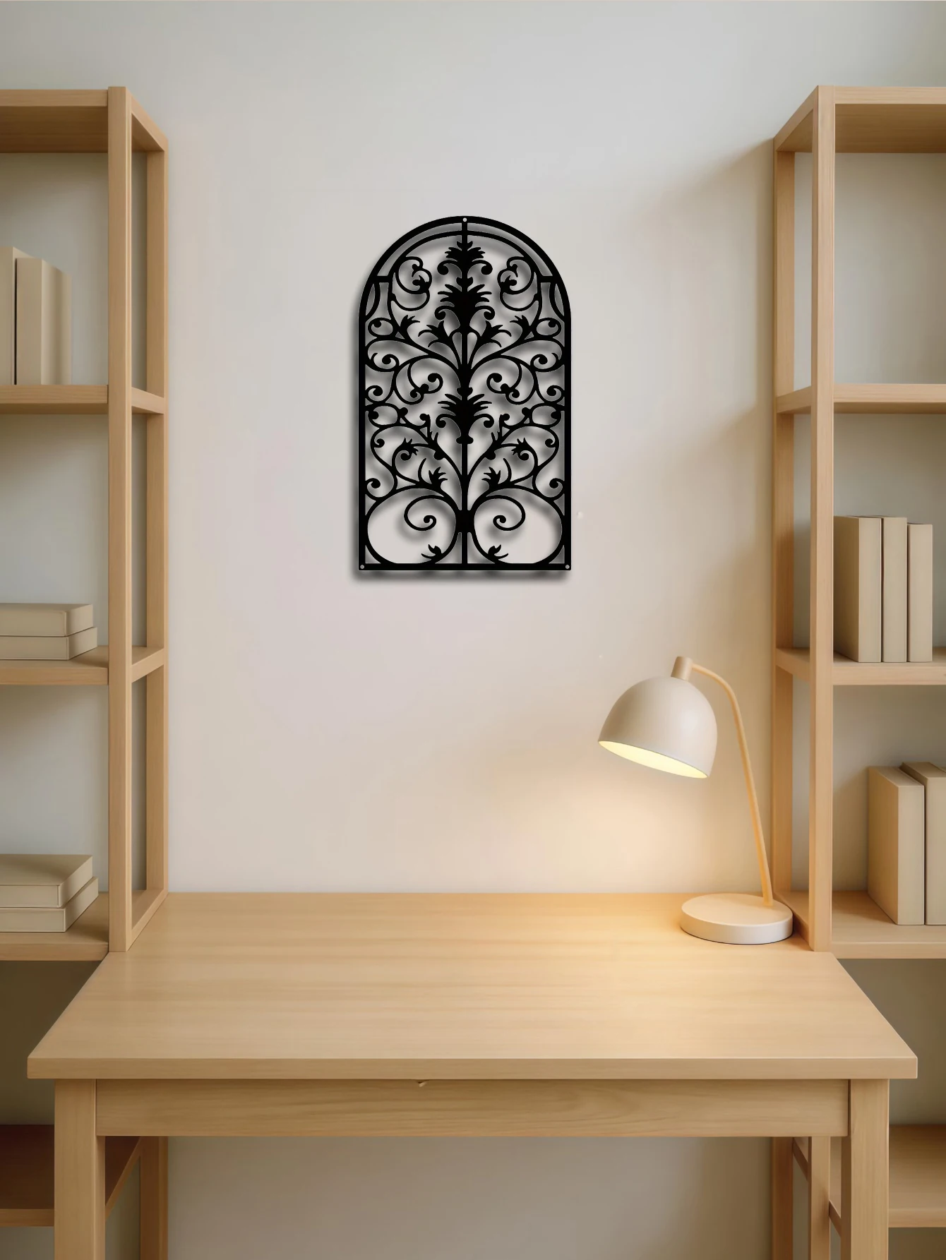 

Vintage Ornate Metal Window Frame Wall Decor Art Rustic Baroque Gothic Style