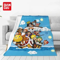 Bandai Japanese Anime Luffy Blankets on Bed Sofa Air Condition Sleeping Cover Bedding One Piece Throw Blanket Bedsheet For Kids