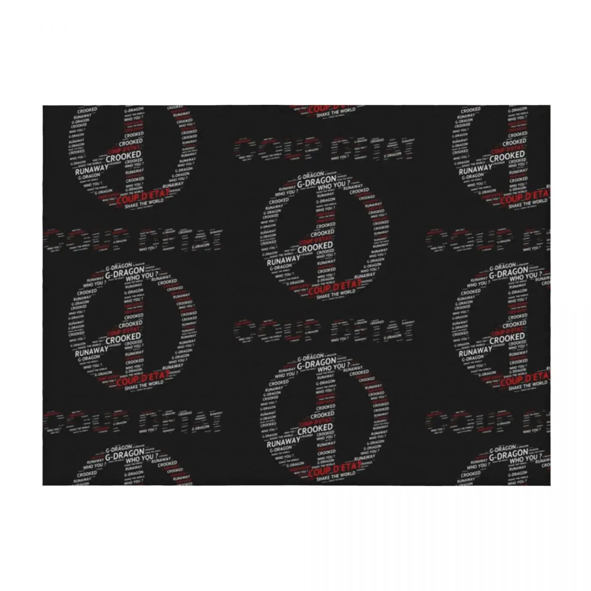 

g-dragon coup detat design Throw Blanket Baby Stuffeds bed plaid Nap Blankets