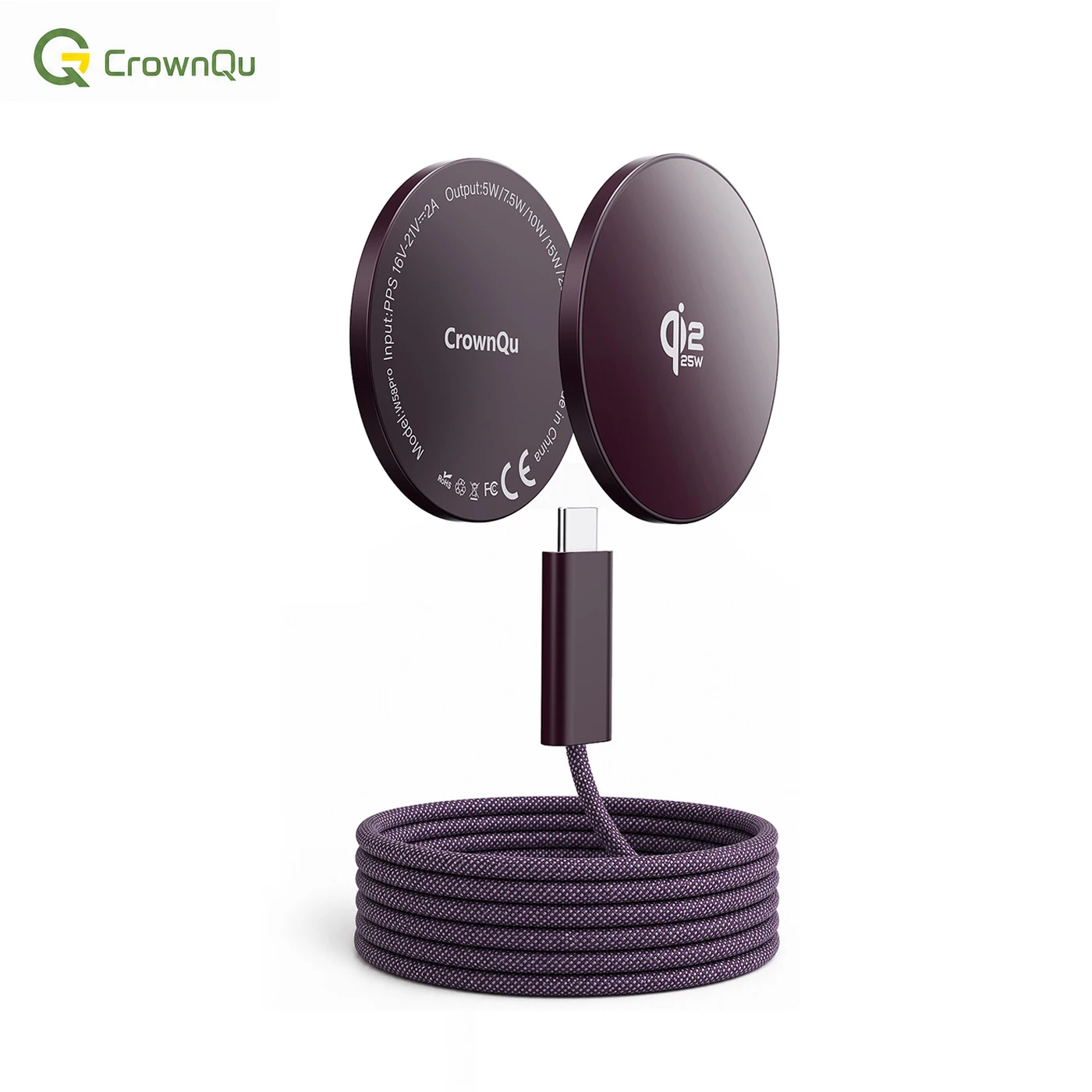 Qi2.2 Kabellose Ladegeräte 25W Magnetisches Induktions-Schnellladen für Macsafe iPhone 17 16 15 ProMax ‌   5W Airpods-Serie Xiaomi Samsung