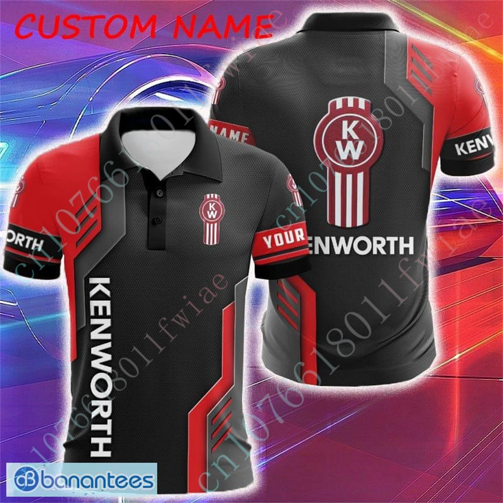 

Kenworth Polo Shirts And Blouses Casual Golf Wear Unisex Clothing Harajuku Luxury Short Sleeve Anime T Shirt For Men Custom Logo