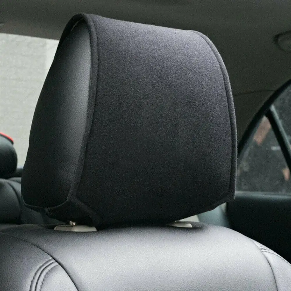 

1pc Car Seat Back Headrest Pillow Dustproof Cover Cotton Support Pad Head Neck Rest Pillow Covers Car Accessories