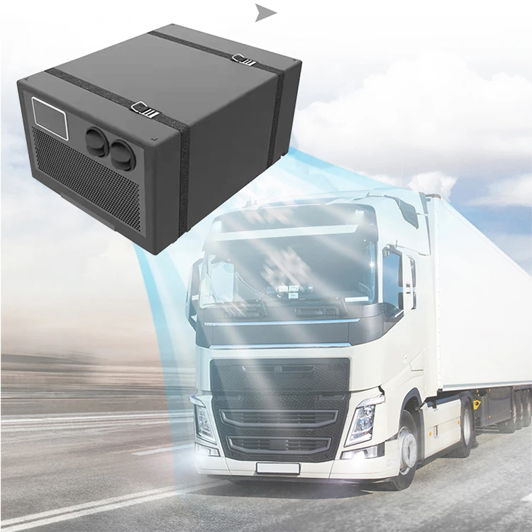 Customized Car Truck Rv R290  Refrigerant Bottom Parking Air Conditioner Black Floor Standing Air Conditioner