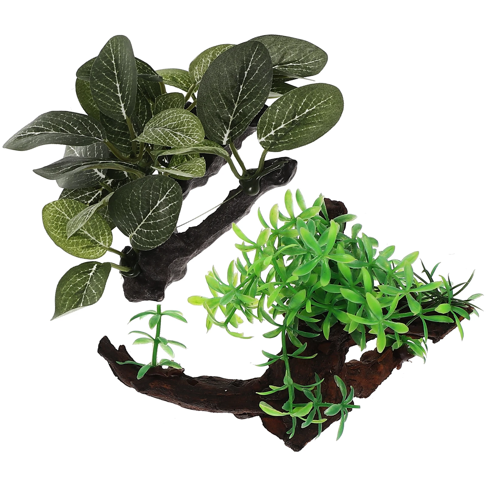 

2 Pcs Artificial Aquatic Plants Fish Tank Decorations Realistic Modeling Safe Water Quality Easy Maintenance Aquarium for Betta