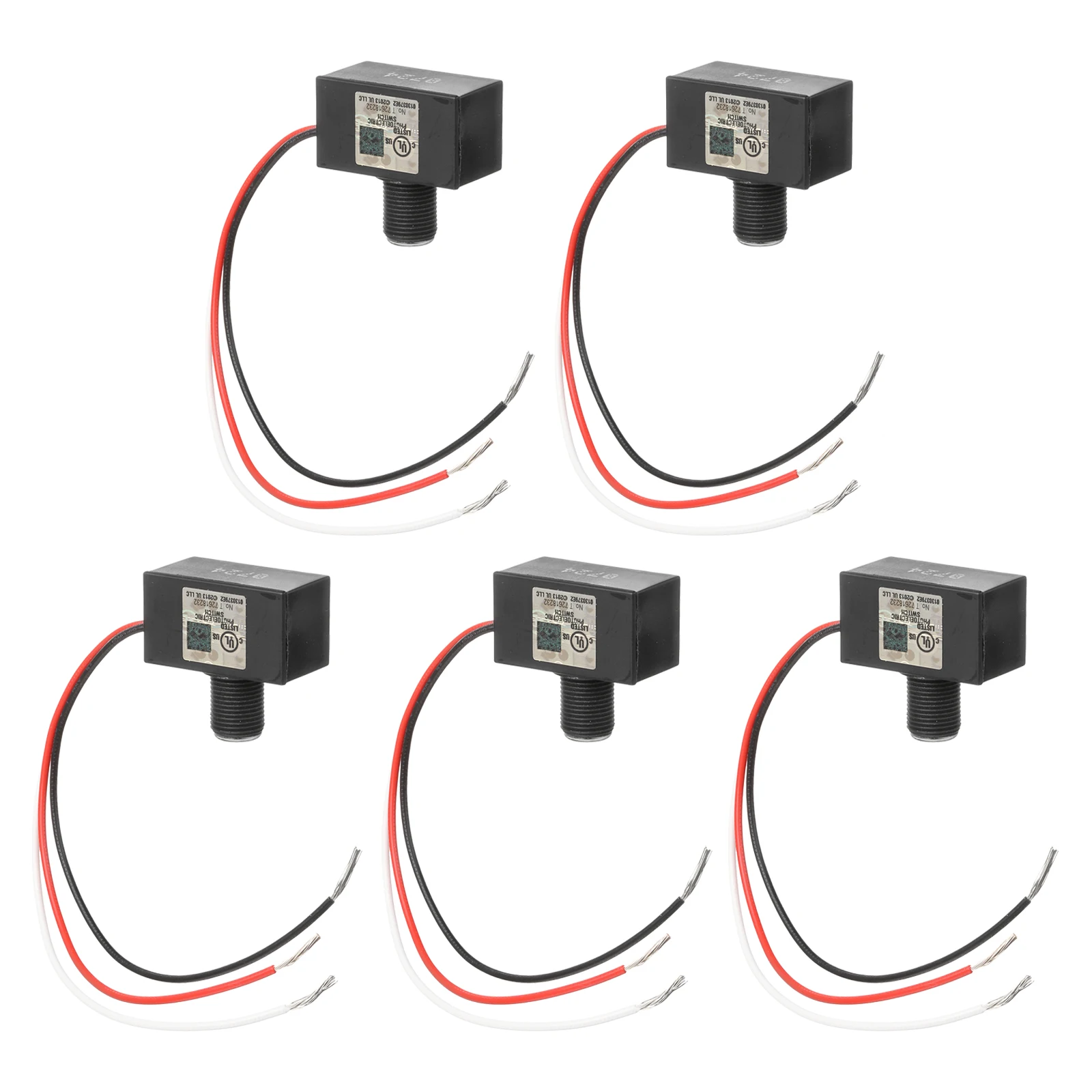 

5PCS JL-102A 120-Volt Outdoor Hard-Wired Post Eye Light Control Thermal Photocontrol Switch for Channel and Porch Lighting Use