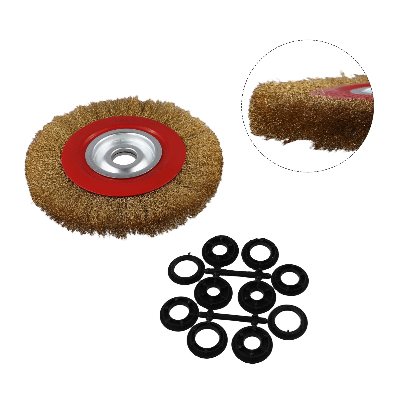 

1pcs 250mm Copper-plated Steel Wire Brushes For Metal Wood Rust Removal Deburring Polishing Xcxxxxxxxxxxxxxxxx