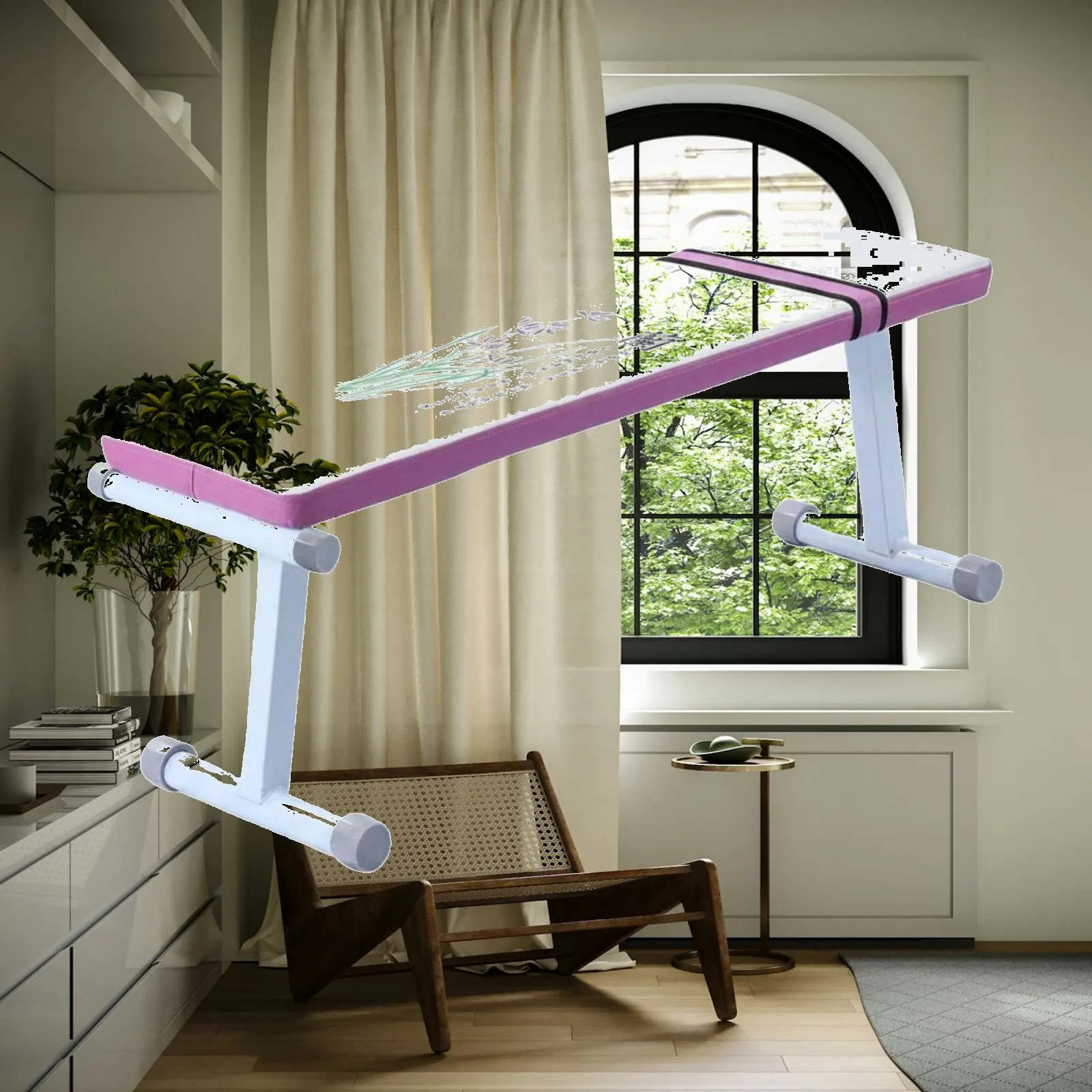 Foldable weight bench, multifunctional, adjustable, with widened