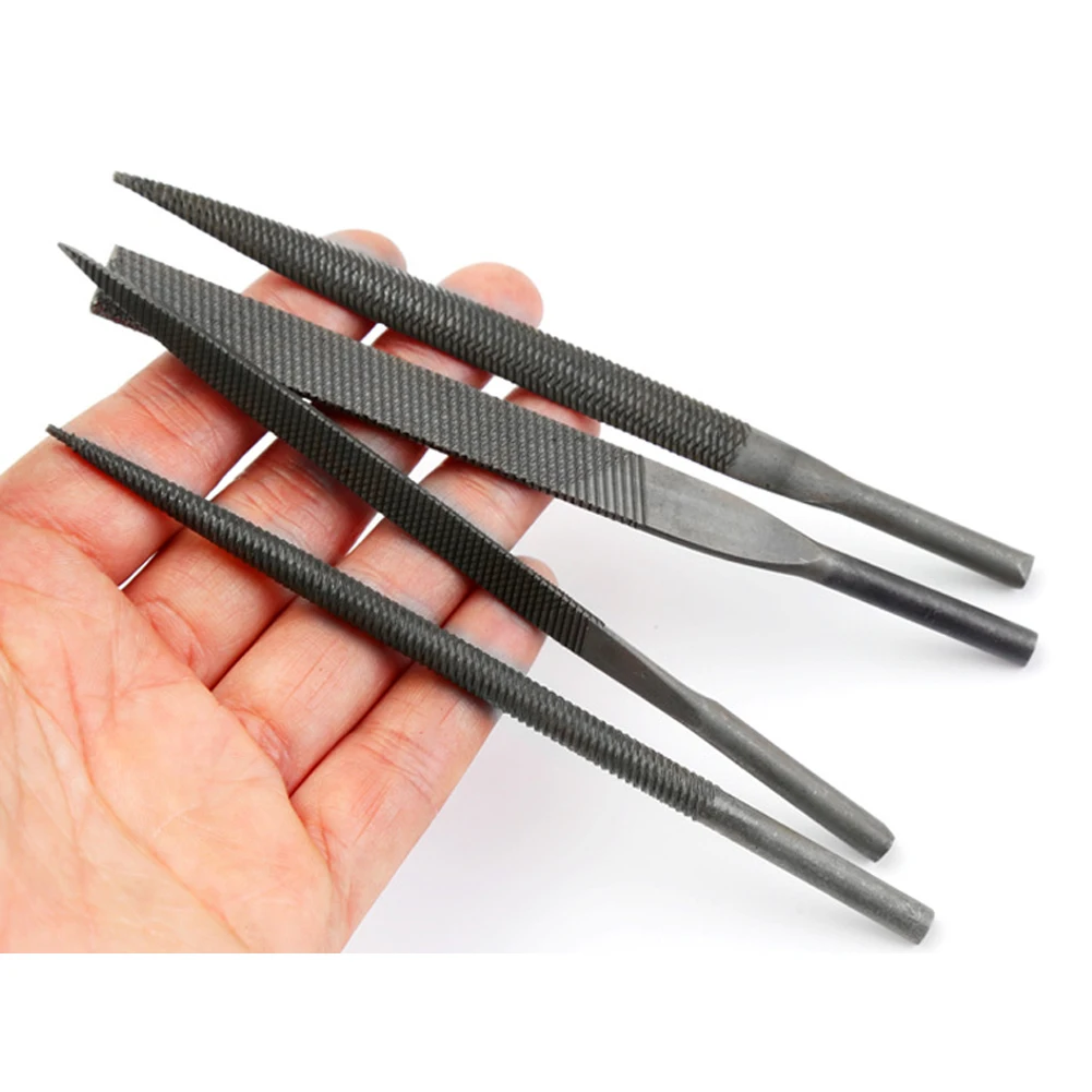 5×140 Pneumatic File Blades Half Round/Round/Triangle/Flat File For Stone Glass Metal DIY Wood Rasp File Polishing Carving Tool