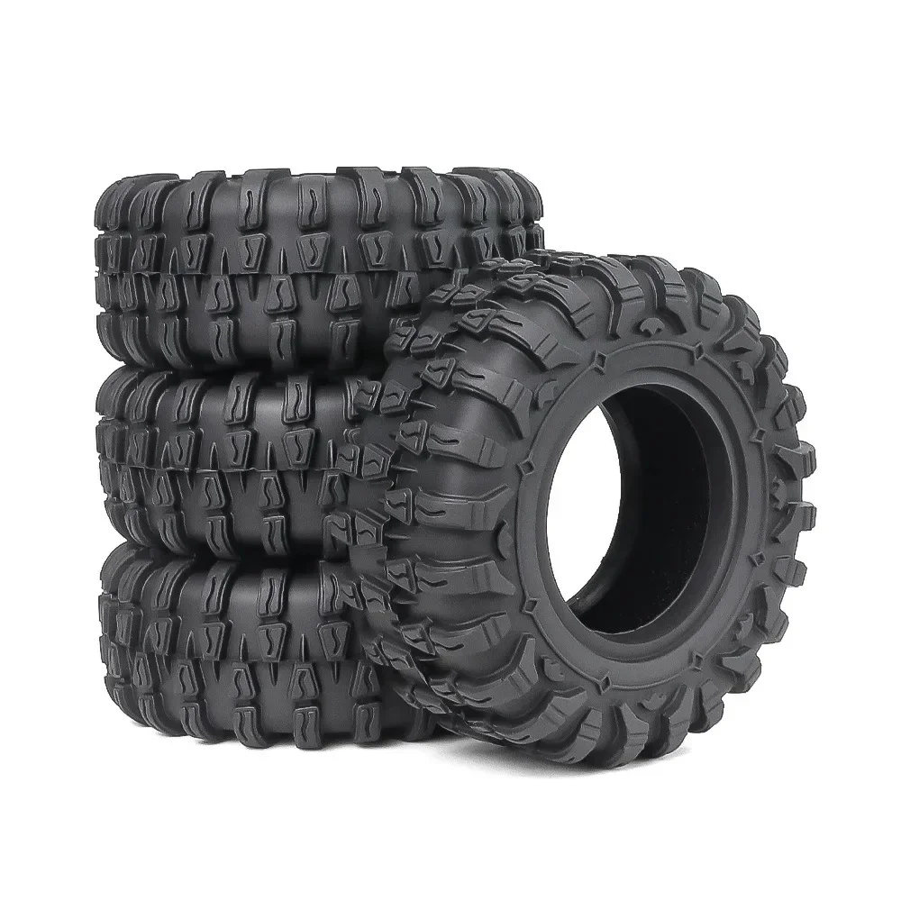 4pcs 1.3 in Wheels Soft Sticky Rubber Tires for 1/24 1/18 SCX24 TRX4M RC Crawler Car,RC 1.3