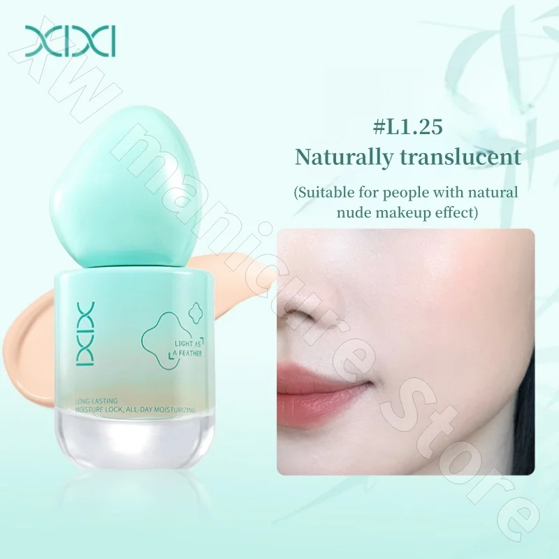 كريم أساس سائل مطحون بدقة من Xixi Original Soft Mist، خافي عيوب طبيعي وخفيف الوزن، 30 مل