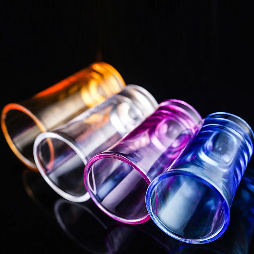 

8 Pcs Colored Acrylic Glasses Goblet Cocktail Party Drink Glass Home Bar Supplies Decorative Tumbler