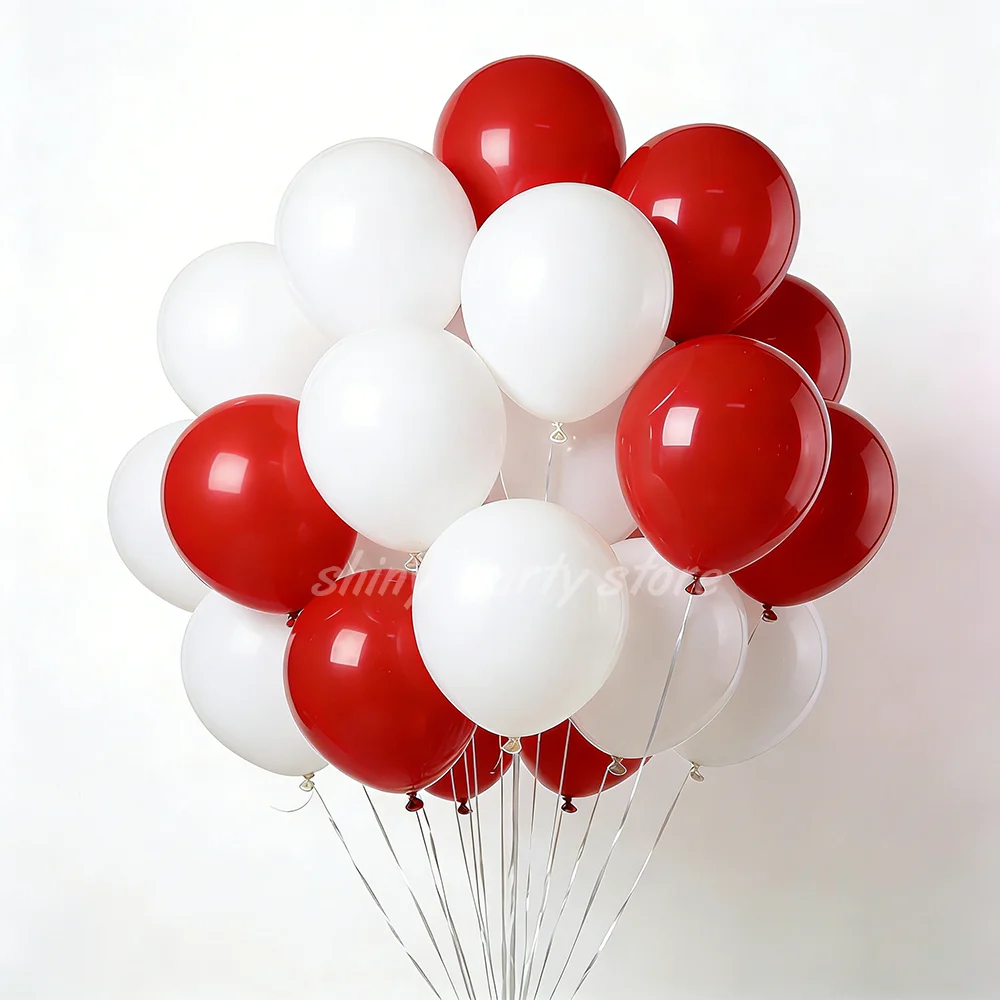 10-100 قطعة/الحزمة بالون اللاتكس الأبيض لحفلات الزفاف وأعياد الميلاد وحفلات استقبال المولود الجديد والخطوبة والذكرى السنوية لوازم 5-12 بوصة #2