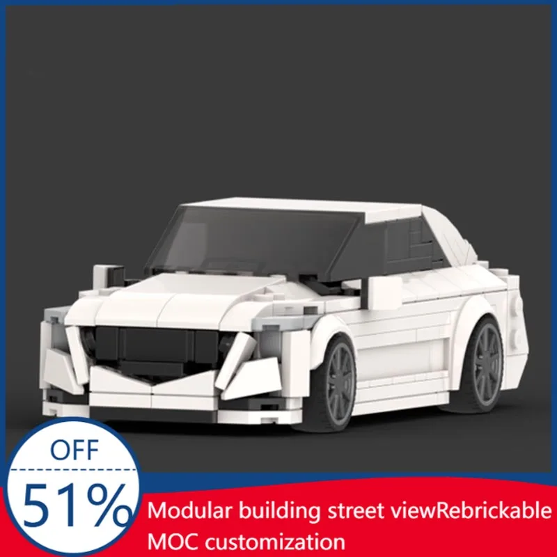 452 PCS Customize CTS Gen3 Sedan Technology Car MOC Model Building Blocks DIY Puzzle Assembly Education Birthday Christmas Gift