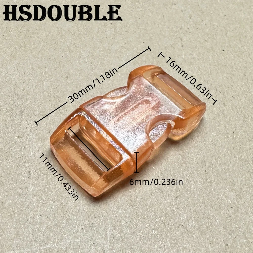 11-110pcs 10mm Transparent Colorful Mini Plasitc Side Release Buckles for Bracelet Craft Cat Collar Fasteners