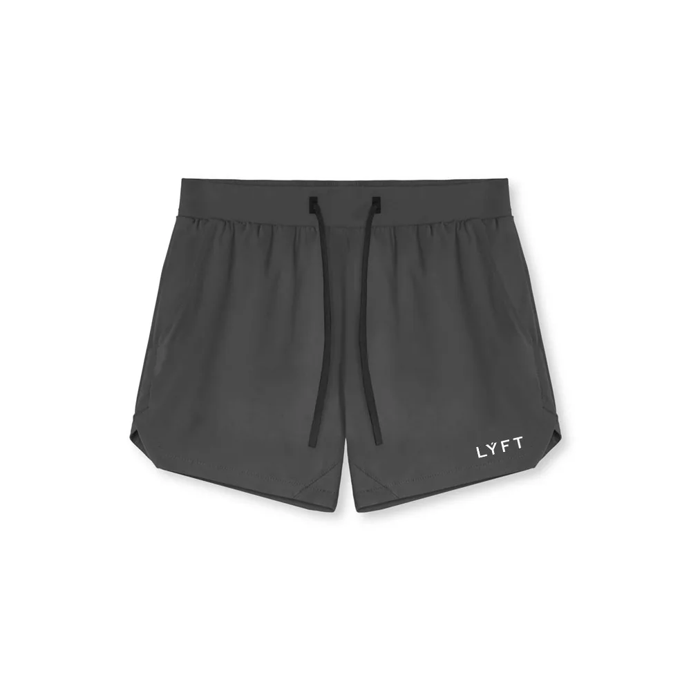 LYFT Summer Quick Dry Men Running Shorts Sports Clothing Fitness Bodybuilding Short Pants Homme Gym Training Beach Bottoms