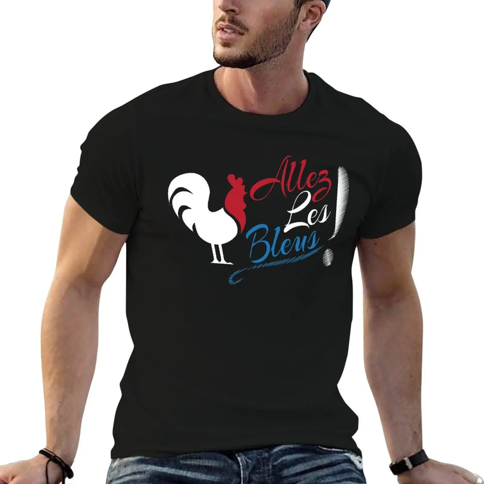 

Bleus Allez t graphic Les cotton man T-Shirt Soccer shirt shirts Football man World Shirt t France for