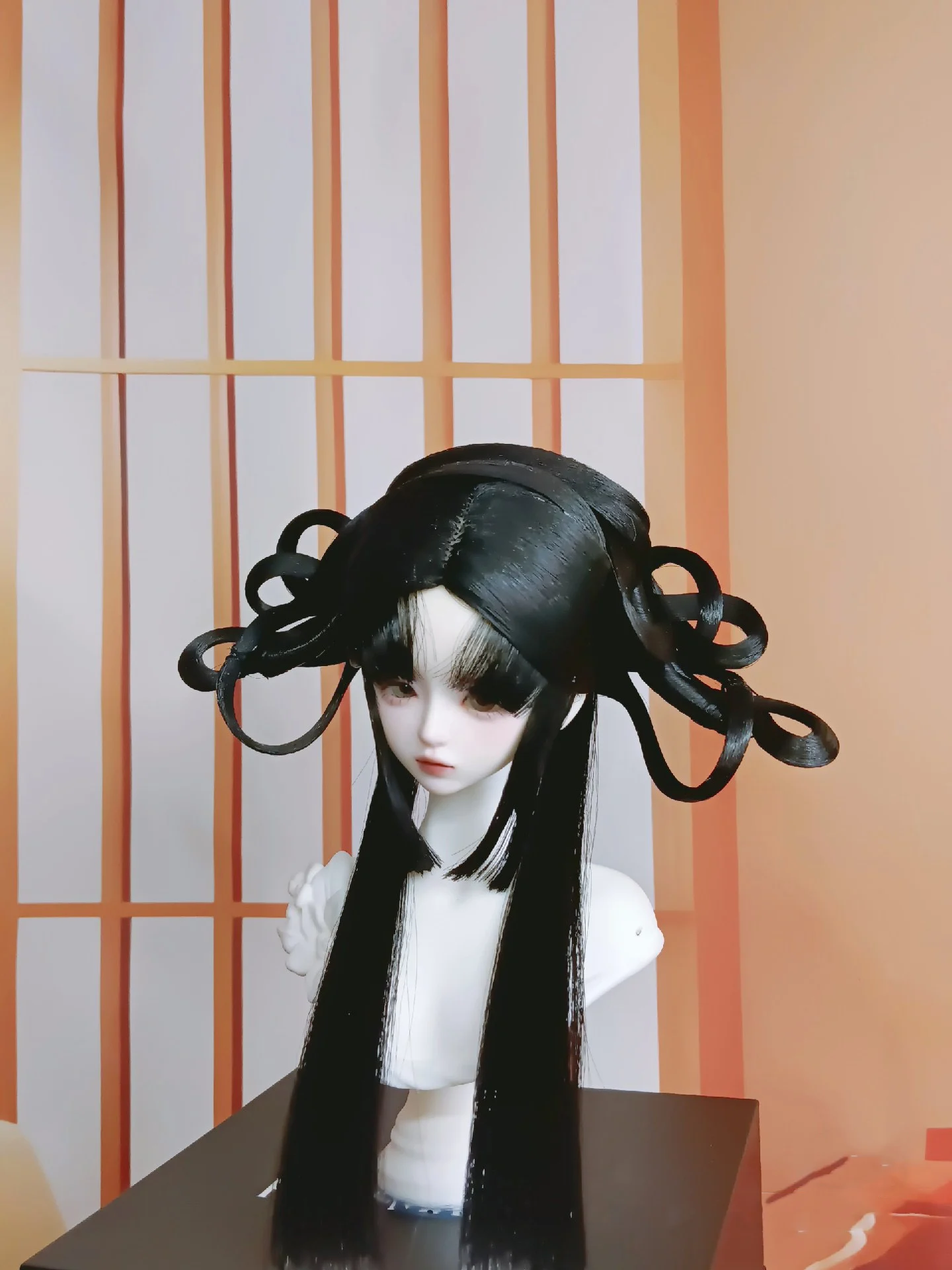 

1/4 1/3 Scale Ancient Costume BJD Wig Hanfu Fairy Hair Retro Long Wigs For BJD/SD MSD SD13 Big Girl SSDF Doll Accessories C2502