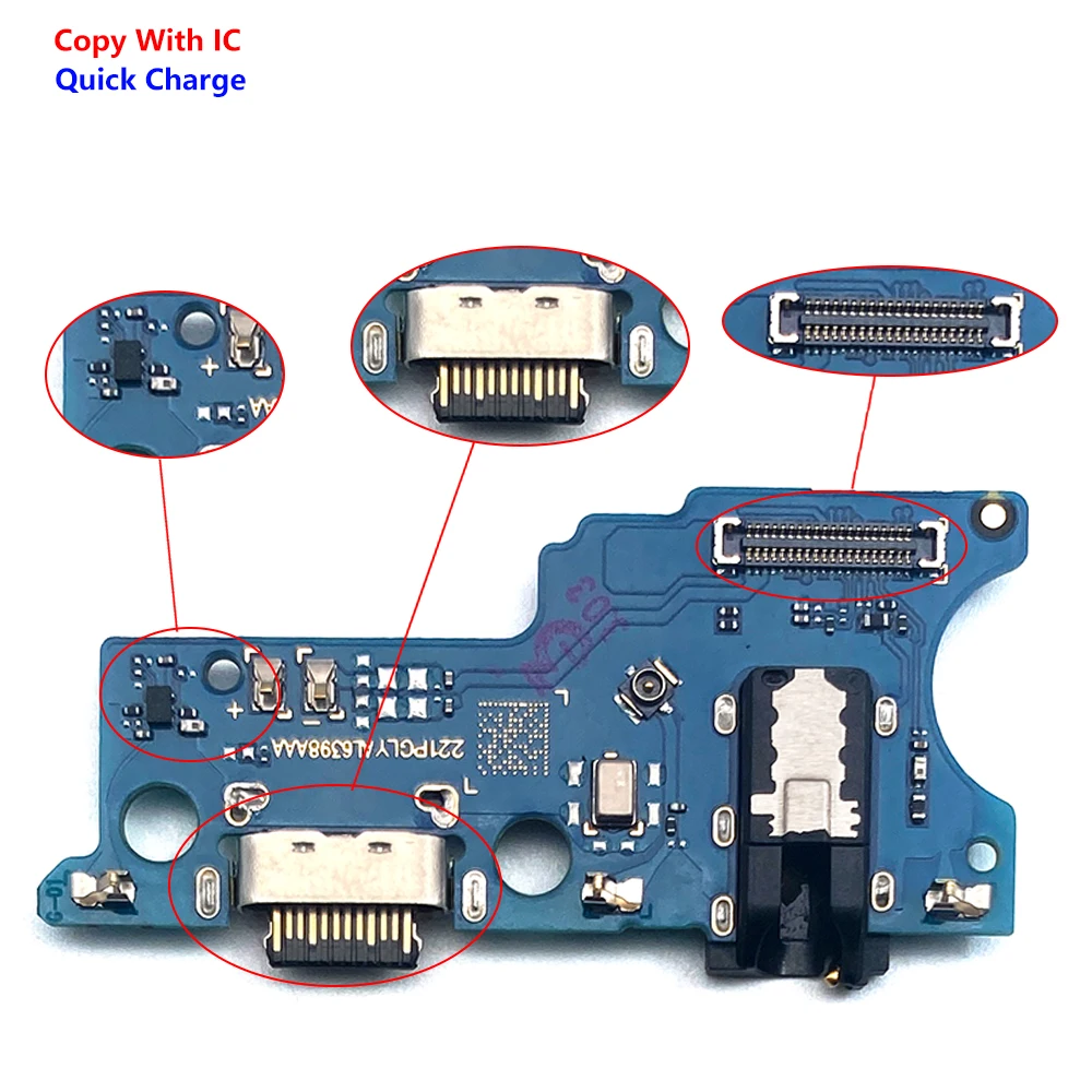 10Pcs, USB Charge Port Connector Charging Board Flex Cable For Samsung A04 A04s A04E A14 A24 A34 A15s A23 A33 A53 A05 A05s 4G 5G