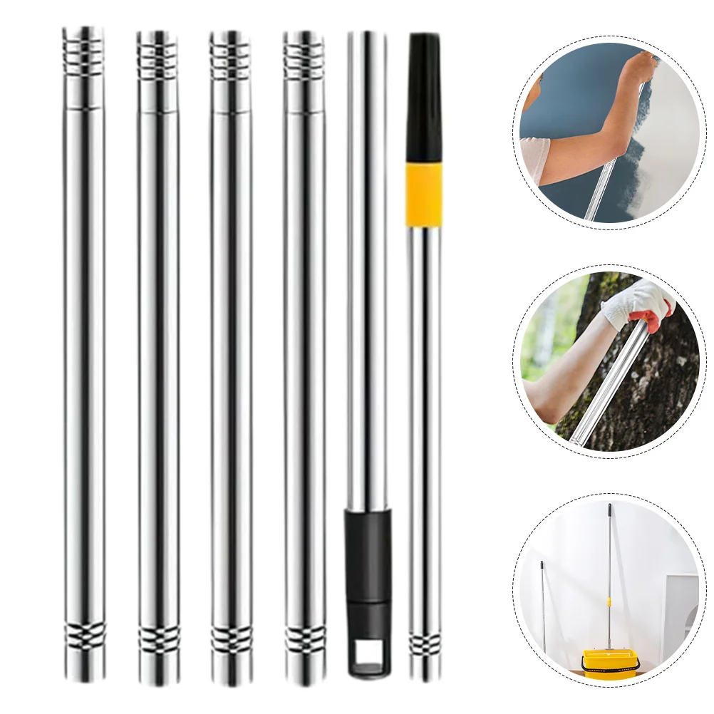 

Telescopic Paint Pole 1 7M Extendable Roller Extension Stainless Steel Detachable Tools For Painting Walls Ceiling