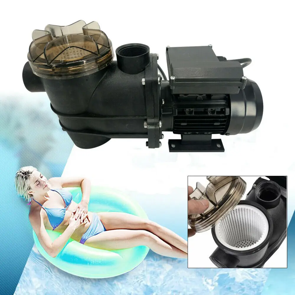 Swimming Pool Spa Circulation Water Pump W/ Integrated Filter basket 110V NEW