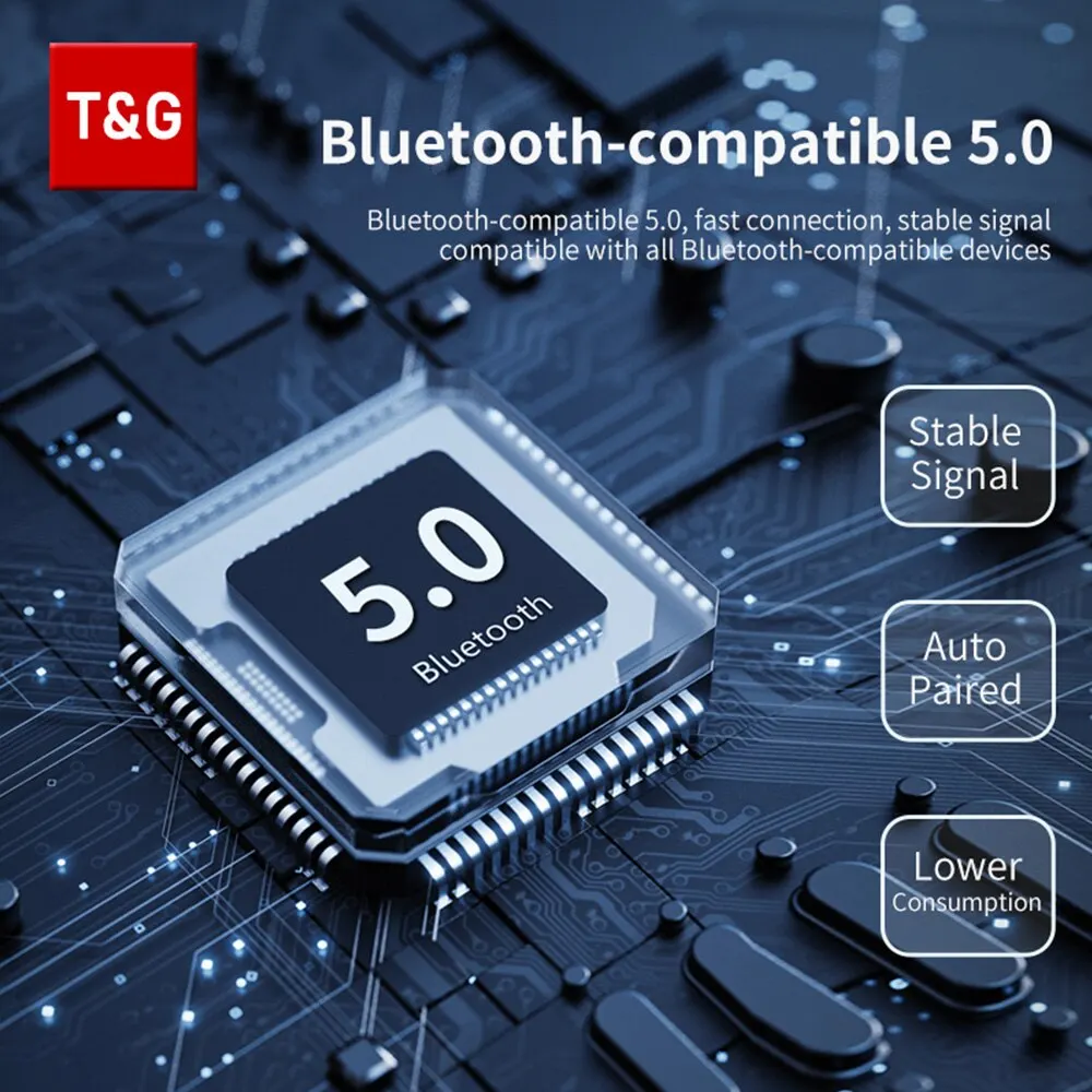 Bluetoothスピーカーtg157 led点滅サウンドバーポータブル屋外屋内サブウーファースピーカーサポートtfカードfmラジオ防水