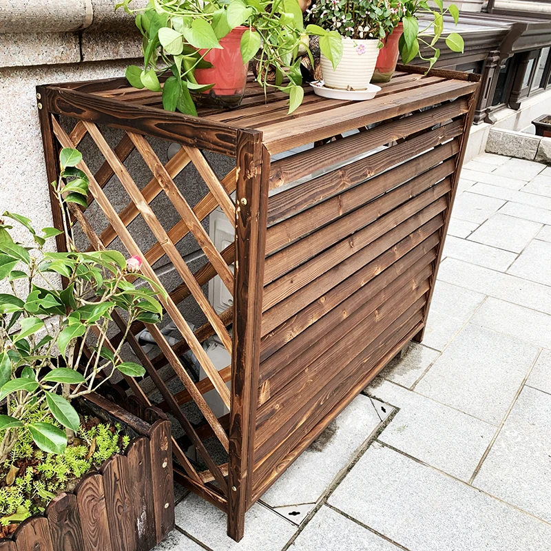 Outdoor central air , external hood, blinds, grille, vent protection , anti-corrosion wood decoration, shielding