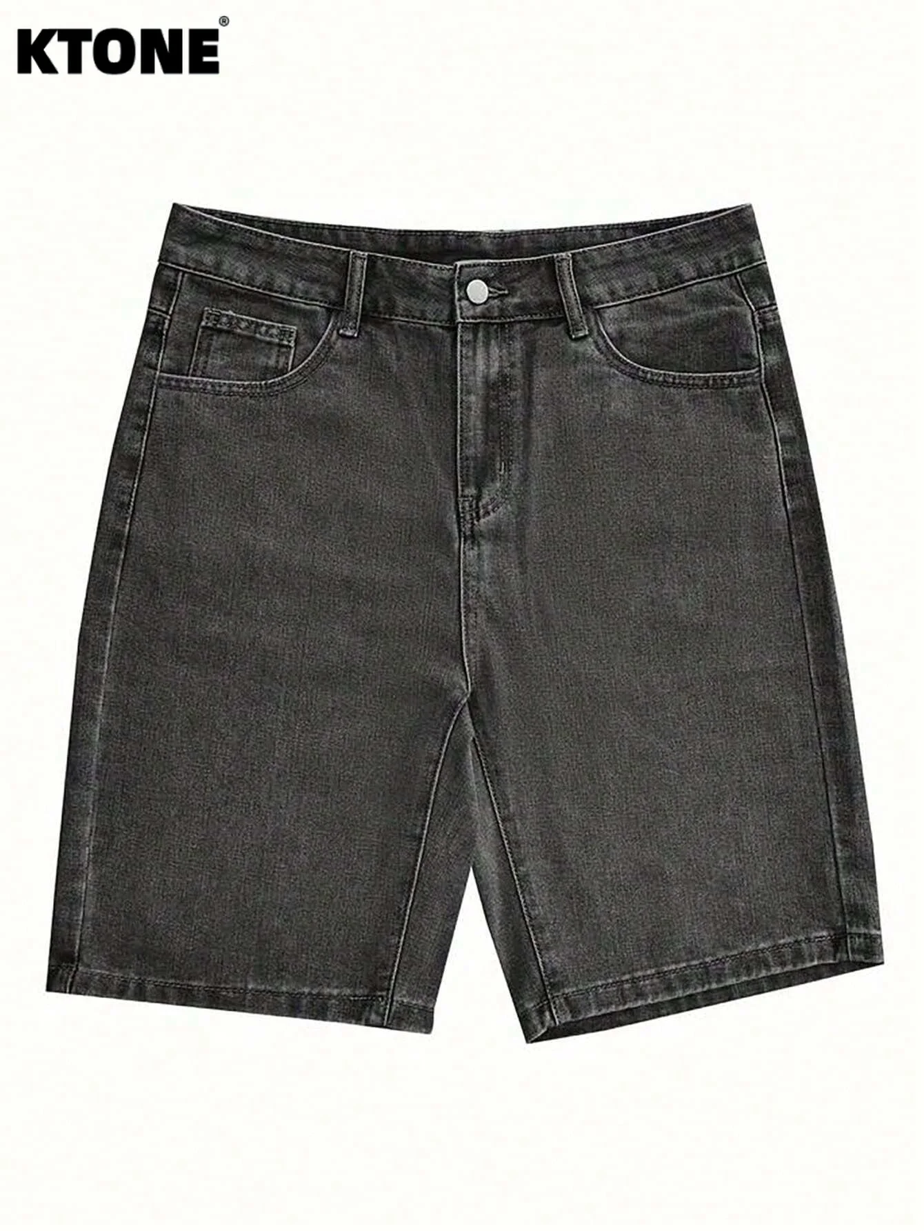 

Мужские повседневные свободные черные джинсовые шорты без стрейча, однотонные, удобные, прямого кроя, для ежедневной носки.