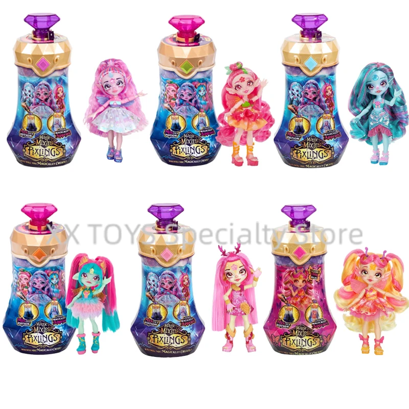 

Magic Mixies Pixlings Magical Pixie Magic Potion Surprise Doll Marena The Mermaid Unia The Unicorn Pixling Surprise Toy for Girl