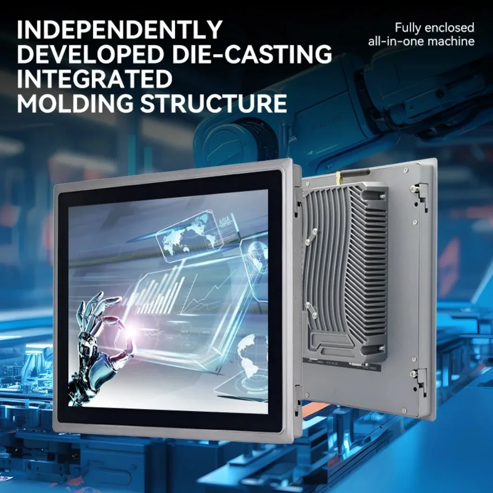 MeetNeng 17-Inch High Quality IP65 Industrial Panel PC All-in-One Embedded Industrial PC with Capacitive Touch Screen