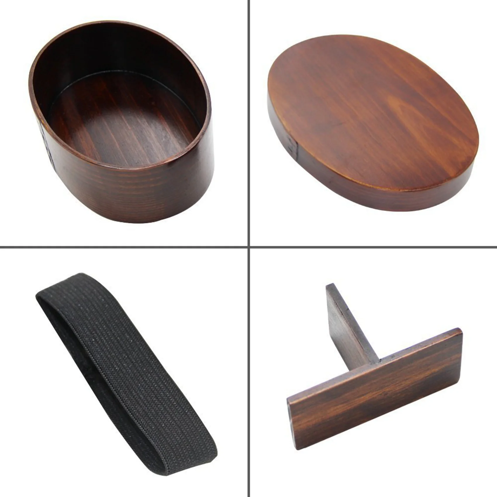 

THIVN-1X Wooden Lunch Boxs Food Containers Japanese Style Bento Lunchbox & 2 Set Wooden Flatware Tableware Cutlery Set