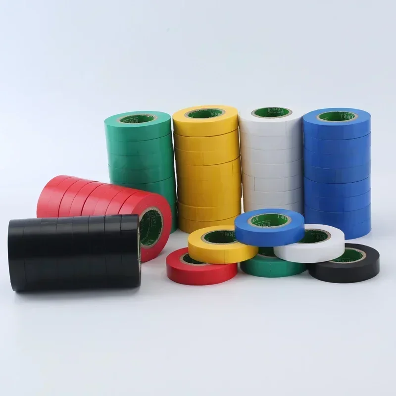 6PCS/lot, 13M Automotive Wiring Harness Tape High Temperature Resistance Anti Freezing Insulation PVC Electrical Tape 6 Color