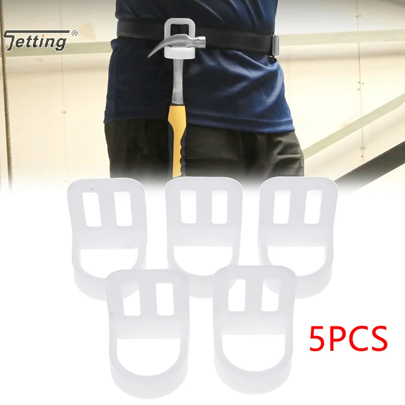 5PCS Hammer Buckle Carpenter Claw Hammer Hanging Cover Manual Waist Hanger For Racking Tool Storage Tool Storage Organizer