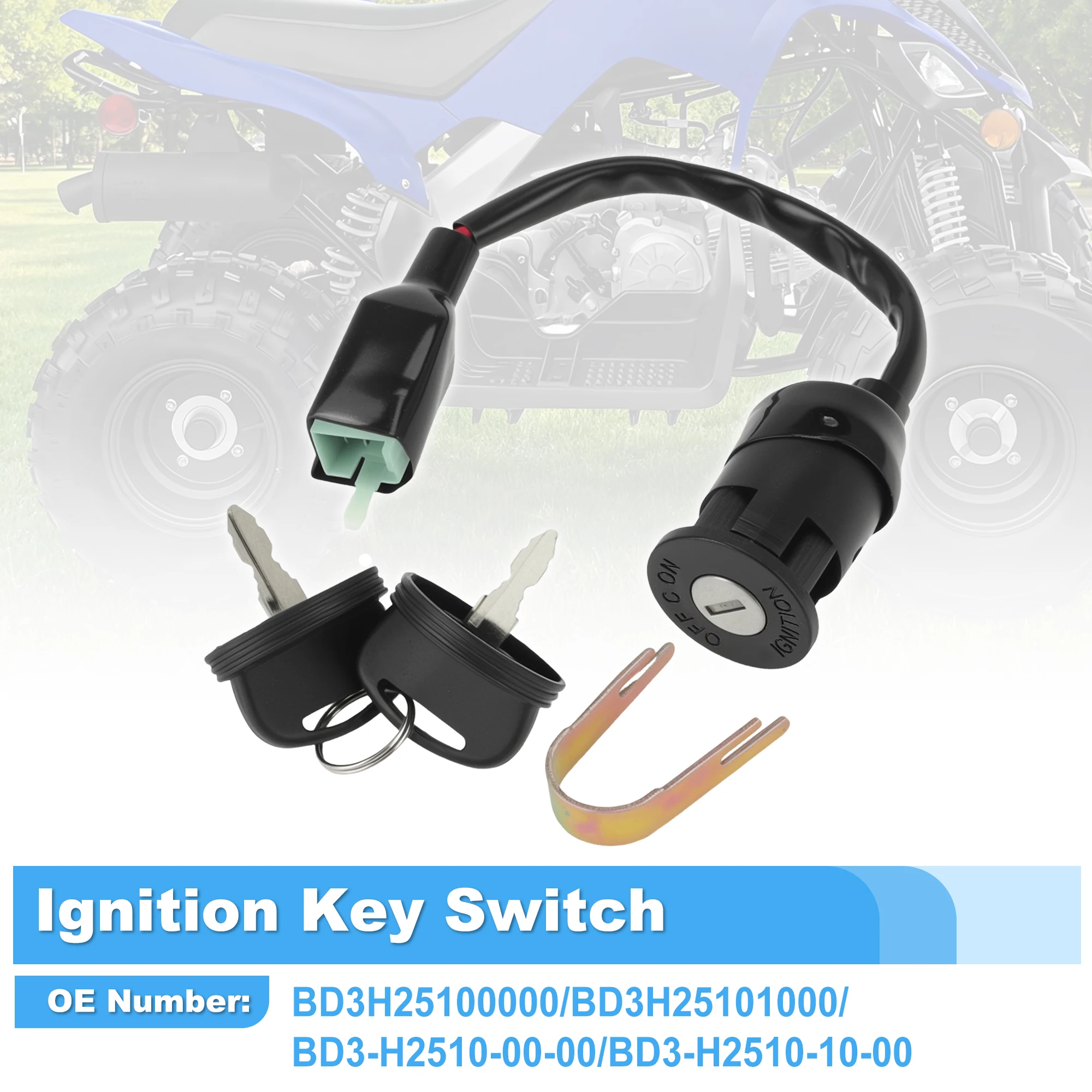 Motoforti BD3H25100000 Ignition Switch for Yamaha Raptor 90 YFM90 19-23