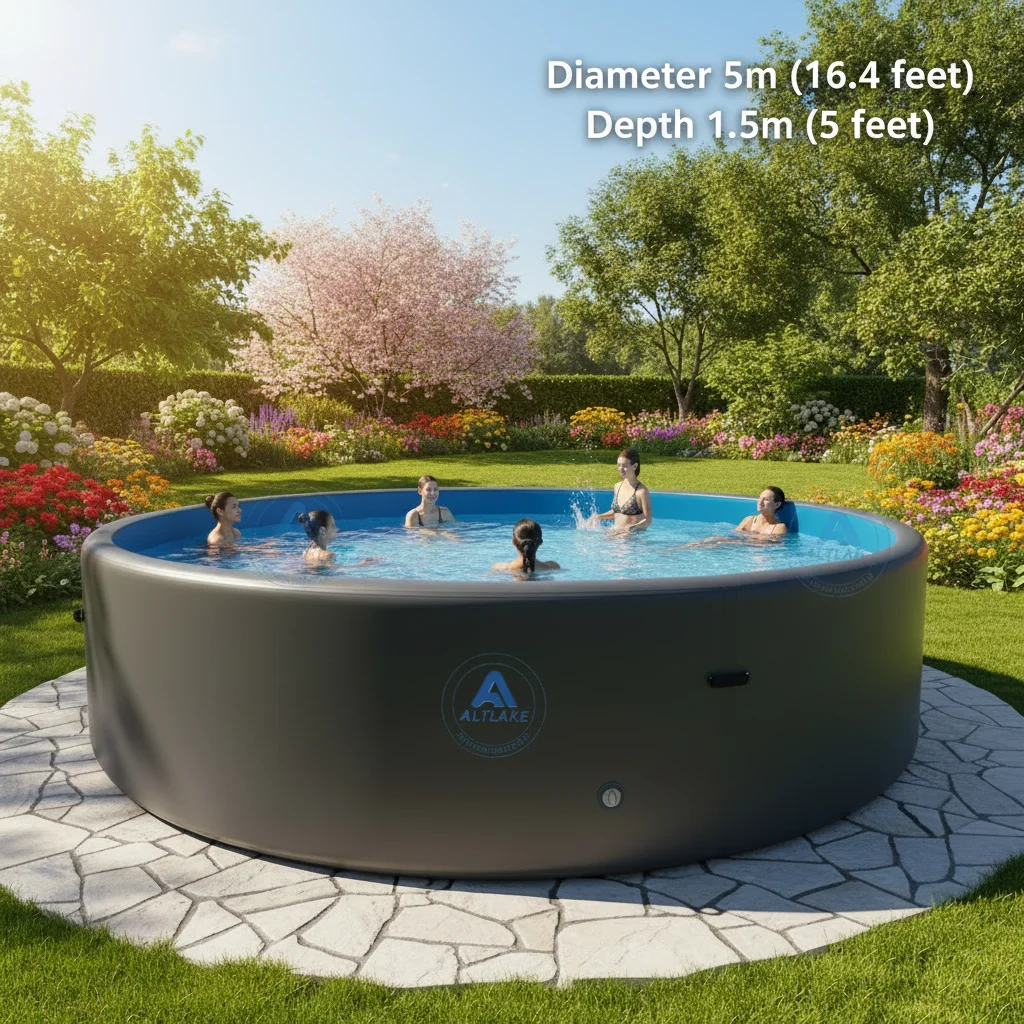 High Quality Ultra Stiff Inflatable Above Ground Swimming Pool Large Drop Stitch Pool for Backyard Outdoor