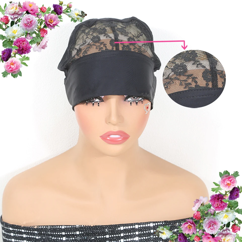 

Adjustable Machine Made Wig Cap, Elastic Headwear, DIY Wig Accessory Mesh Bottom, for Women, for Making Headband Wigs ﻿