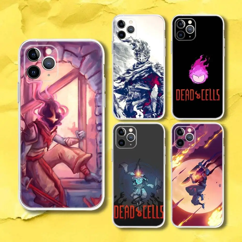 

D-Dead Cells Game Transparent Phone Case For iPhone 17,13,15,12,11,14,16 Pro Max Mini 7,8 Plus SE4,17E Air Fundas
