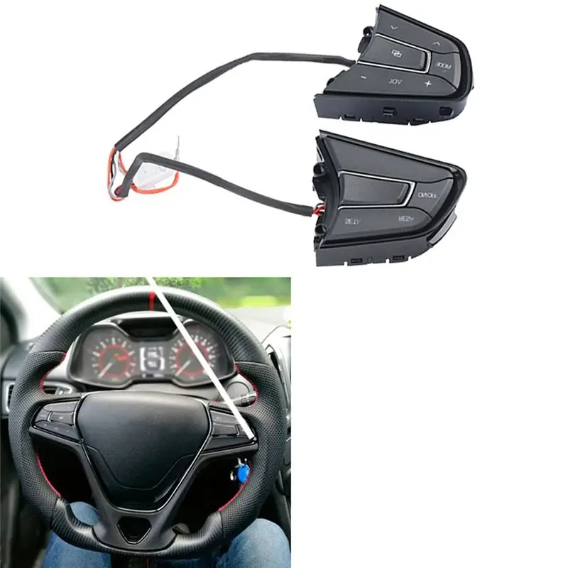 Durable-Car Multi-Function Steering Wheel Buttons For Chery Tiggo 2/3X Arrizo 5 Cruise Volume Control Bluetooth Phone
