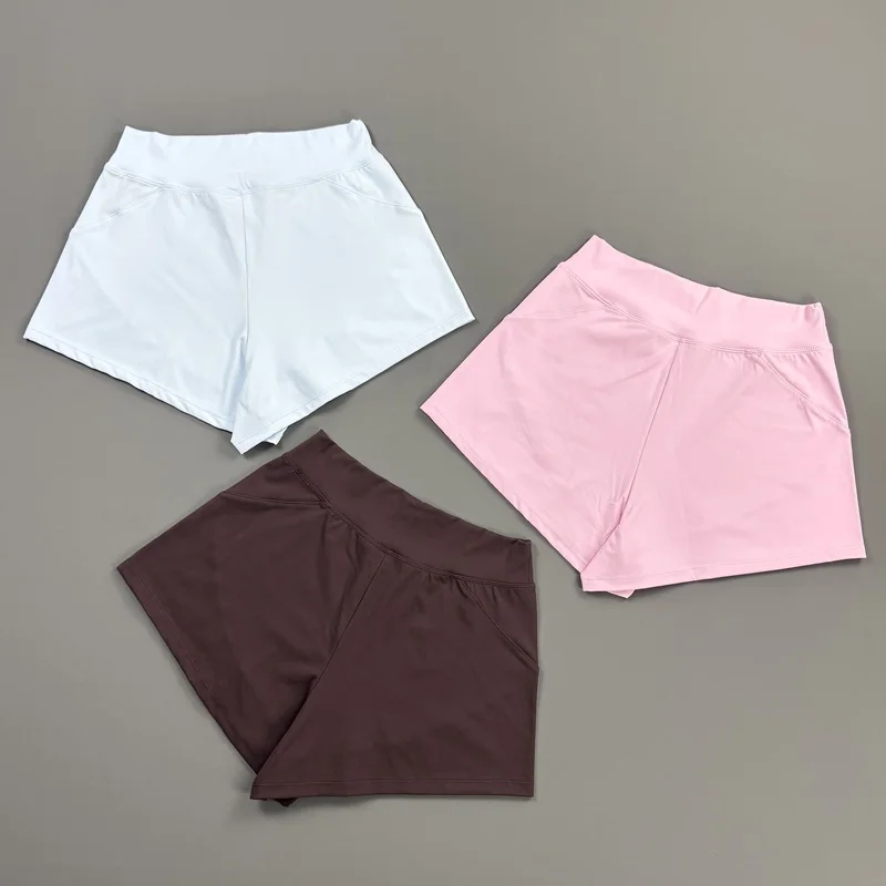 Gym Origin Fitness Shorts Women Quick Dry Workout Wear Pilates Sports Anti Rolling Short Pants High Waist Biker Yoga Trousers