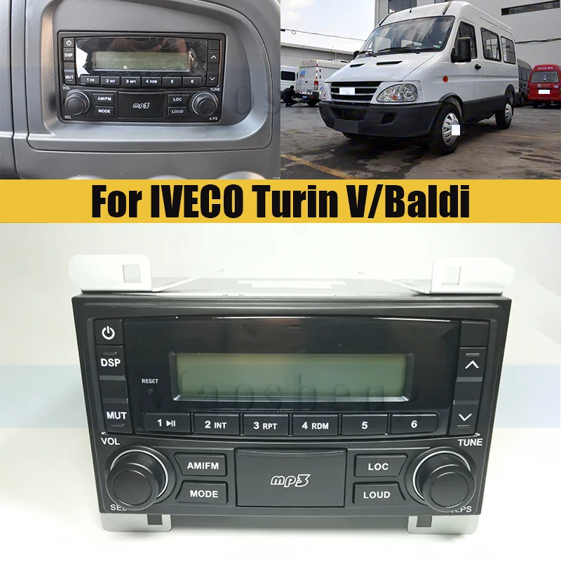 CD Player Radio For IVECO Turin V‌/Baldi CD Player Imported Auto Parts Accessories