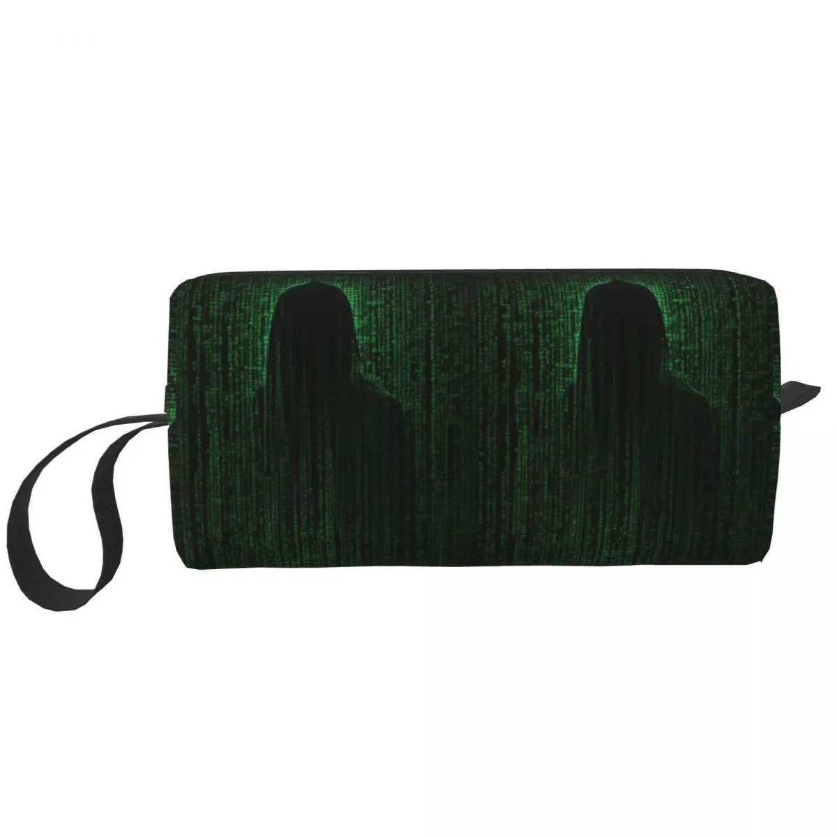 Hacker Code Binary Code Geek Science Computer Pencil Case for Students Pen Box Pencil Bag Stationery Supplies Women Cosmetic Bag