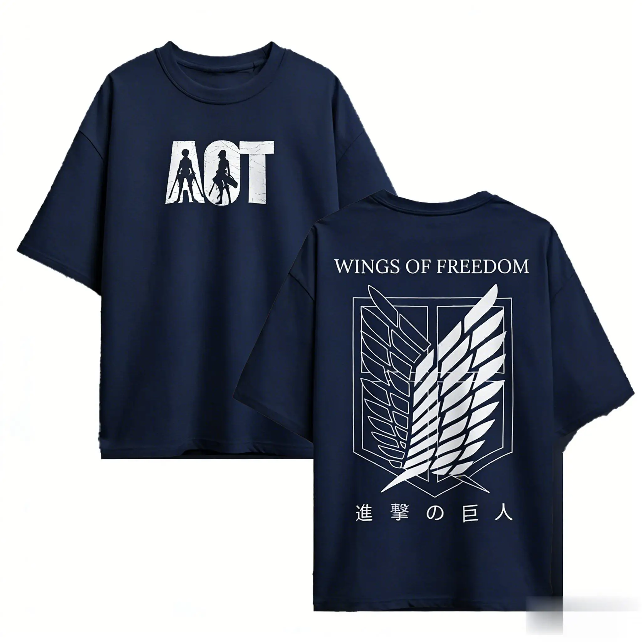 Attack on Titan Anime T Shirt Uomo Donna Graphic Tee 2026 Estate Oversize Manica corta Casual Magliette e camicette in cotone Streetwear Y2k Vestiti