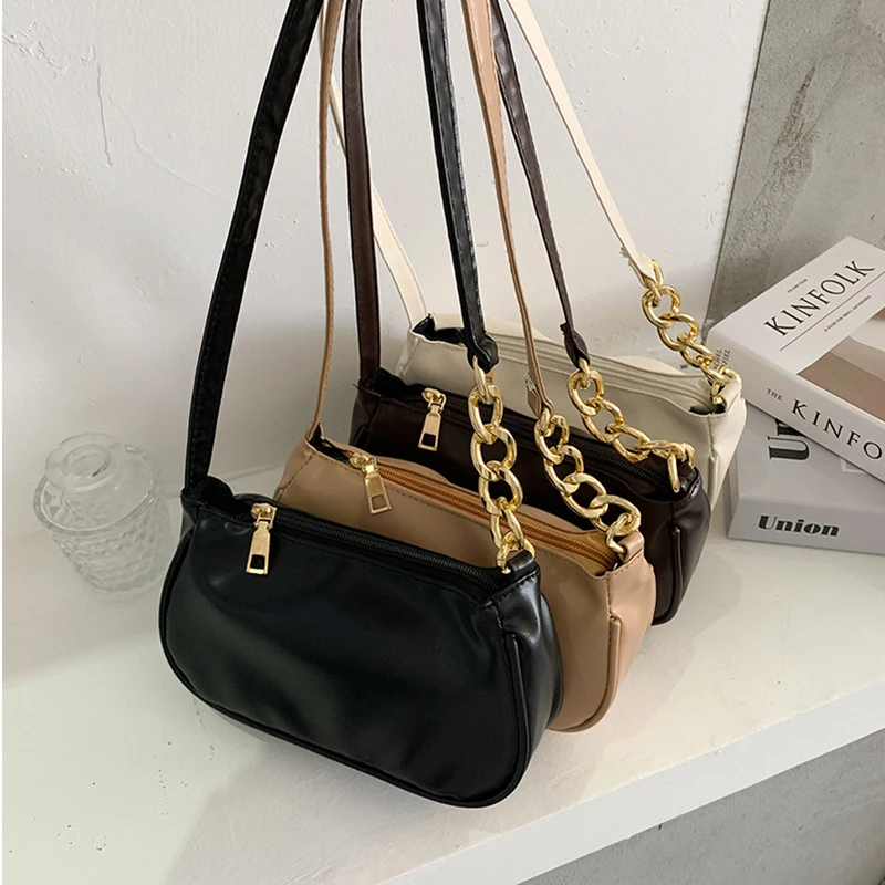 New Summer Shoulder Bag Trendy Fashion Pu Leather Handbag Texture Messenger Bag Women'S All-Match Designer Bag Hand Bags