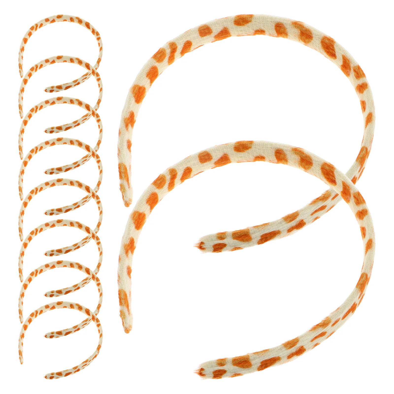 

10Pcs Headband Material Flat Fabric-Covered 15Mm Wide Easy to Use Non-Slip DIY Base for Festive Decorations New Year Zoo Animal