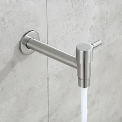 Washing Machine Faucet 304 Stainless Steel Quick-opening 4 Tap Extended Balcony Mop Pool Faucet Bathroom Faucets