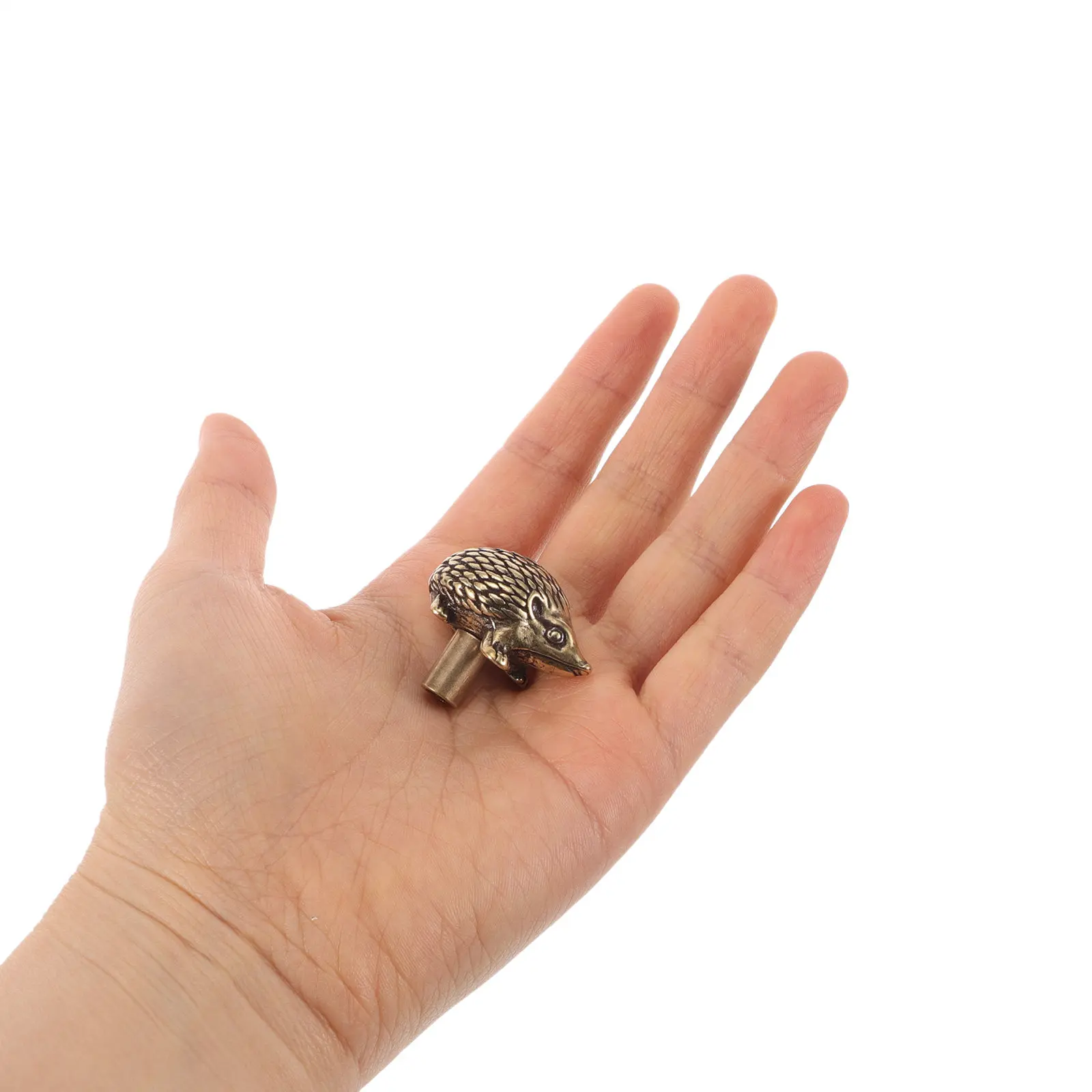 Brass Door Pull Decorative Vintage Hedghog Shaped Cabinet Handle European Style Drawer Knob Hardware Furniture Accessory