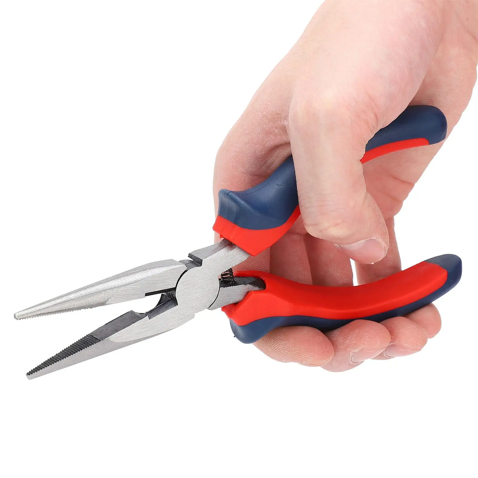 20cm 6 Inch Flat Nose Pliers - Professional Non-Slip Handle Wire Tool for Effortless Use
