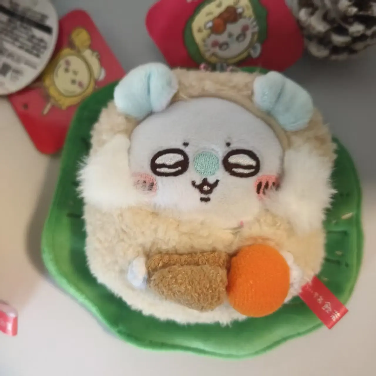 تشيكاوا الشاي الصباح الشاي سلسلة السنجاب الطائر Shumai Uschi آذان أرنب Hachiware أفخم ظهره قلادة لطيف زي المفاتيح #3