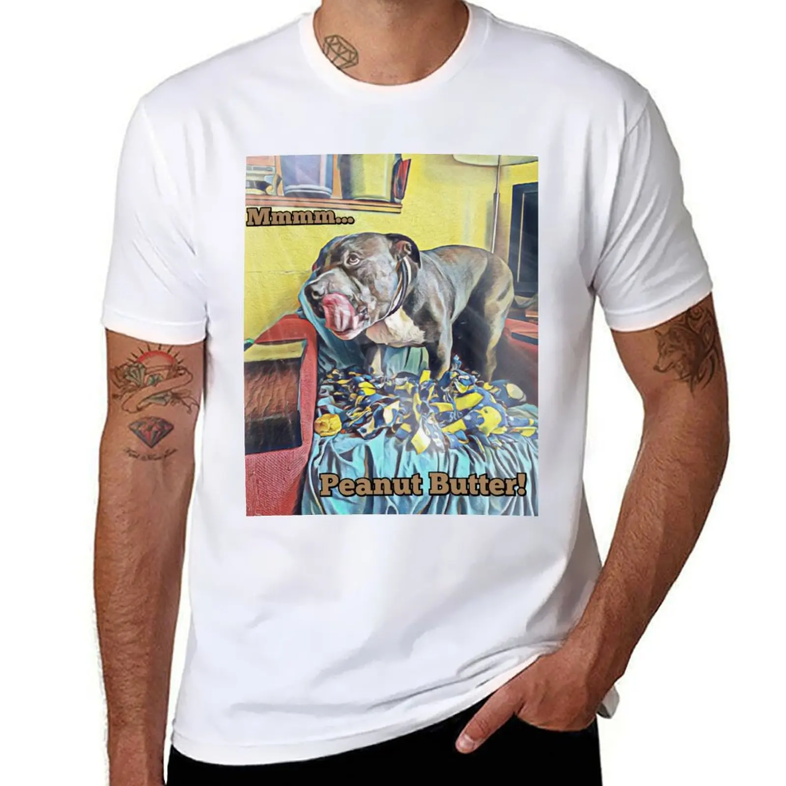 Lip Smacking Blue Nose Pittie T-Shirt shirts graphic affliction shirts basketball graphic tees oversized t shirt men