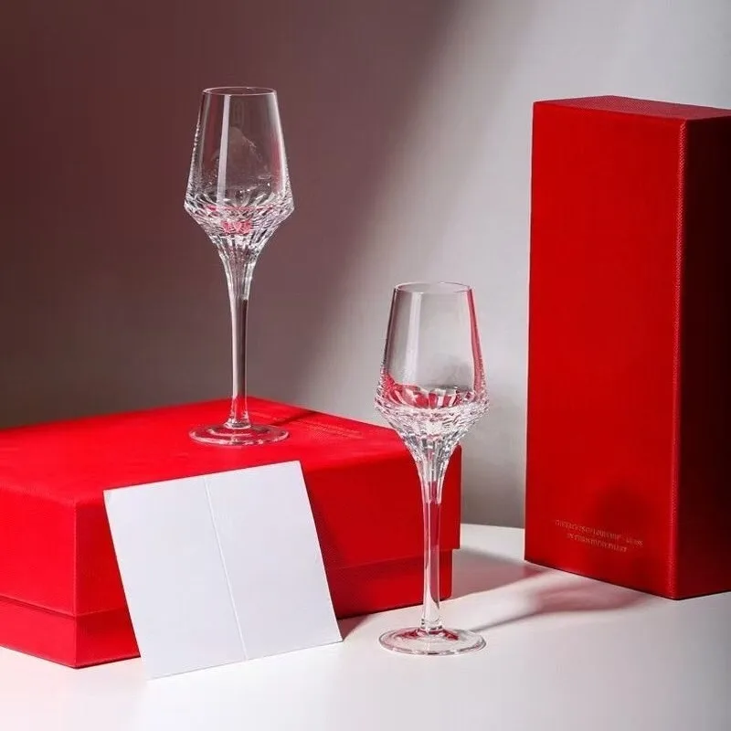 

Crystal Glass Brandy Goblet Handmade Whiskey Glasses Mug Luxury Elegant Drinking Glass Smell Cups Aesthetic Wine Cup Gift Box